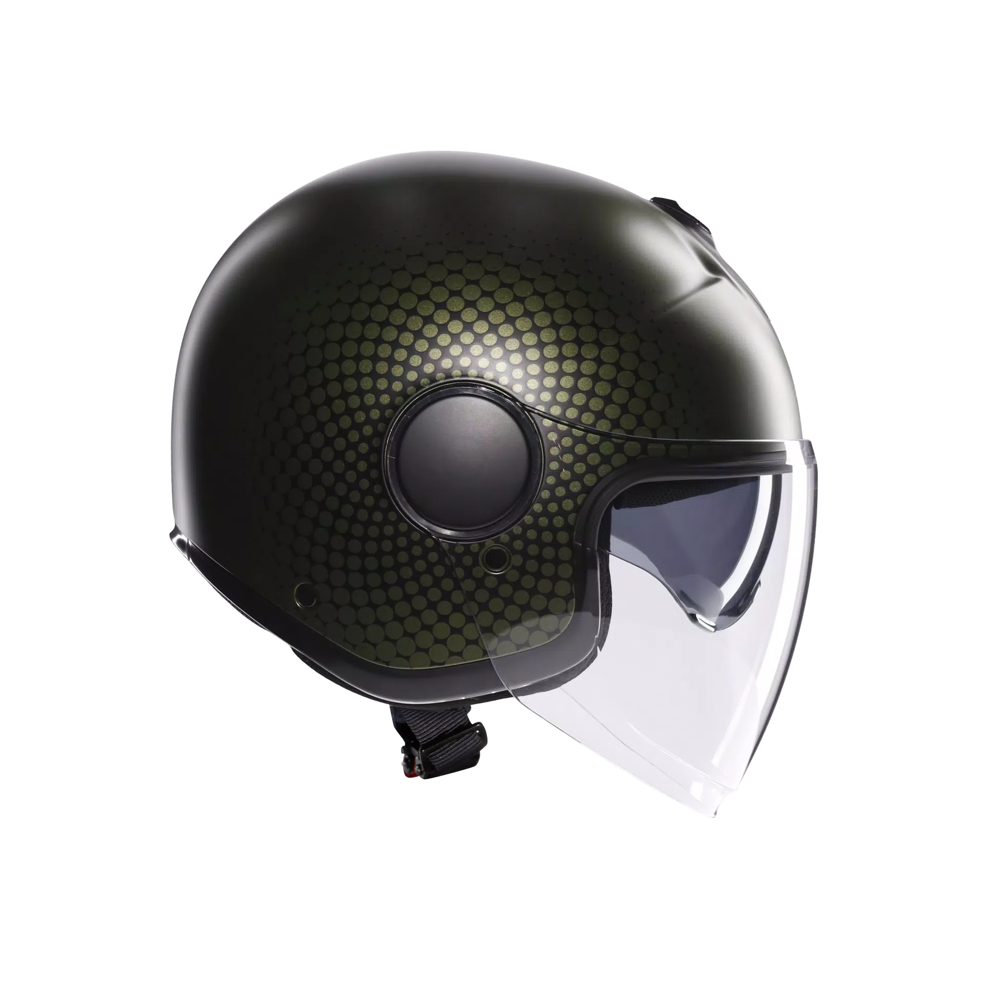 ETERES ANDORA MATT GREEN/BLACK - CASQUE MOTO JET E2206