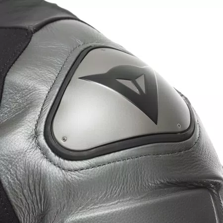 AVRO 4 - HEREN 2-DELIG MOTORFIETS LEREN PAK - BLACK/ANTHRACITE/RED-LAVA - 5