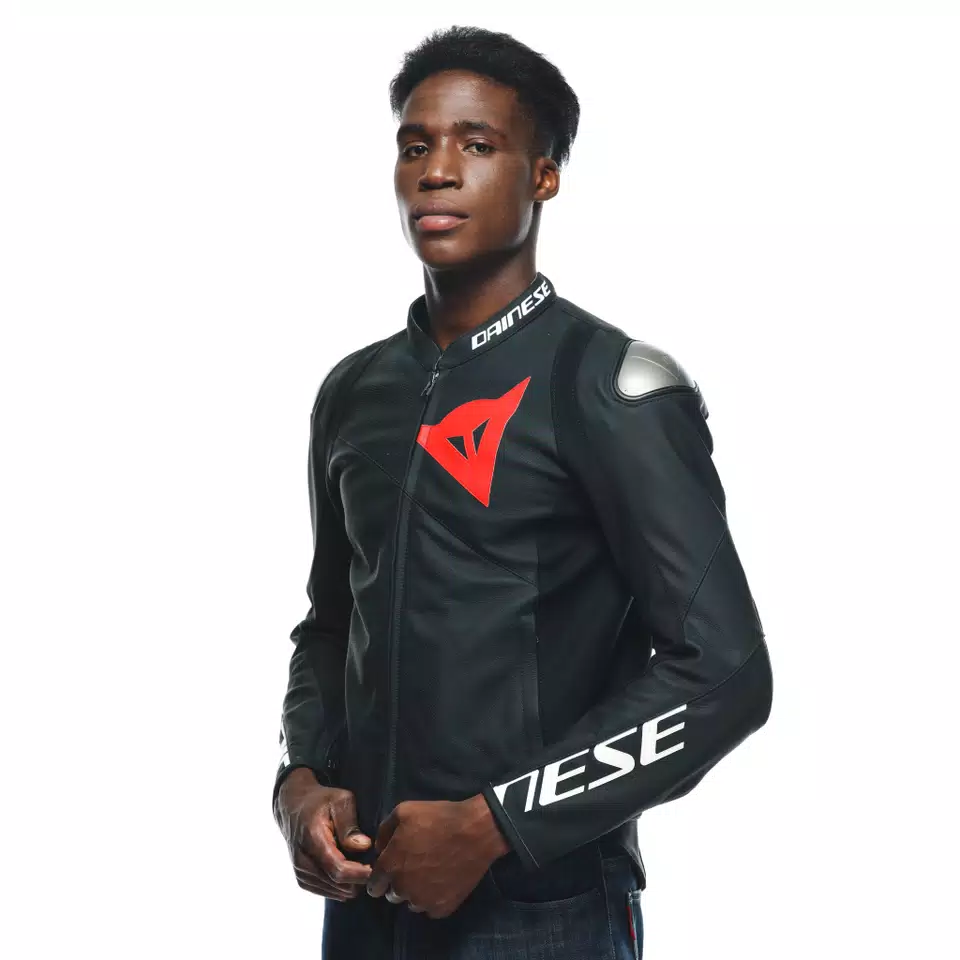 SPORTIVA LEATHER JACKET PERF. - BLACK-MATT/BLACK-MATT/BLACK-MATT - 5