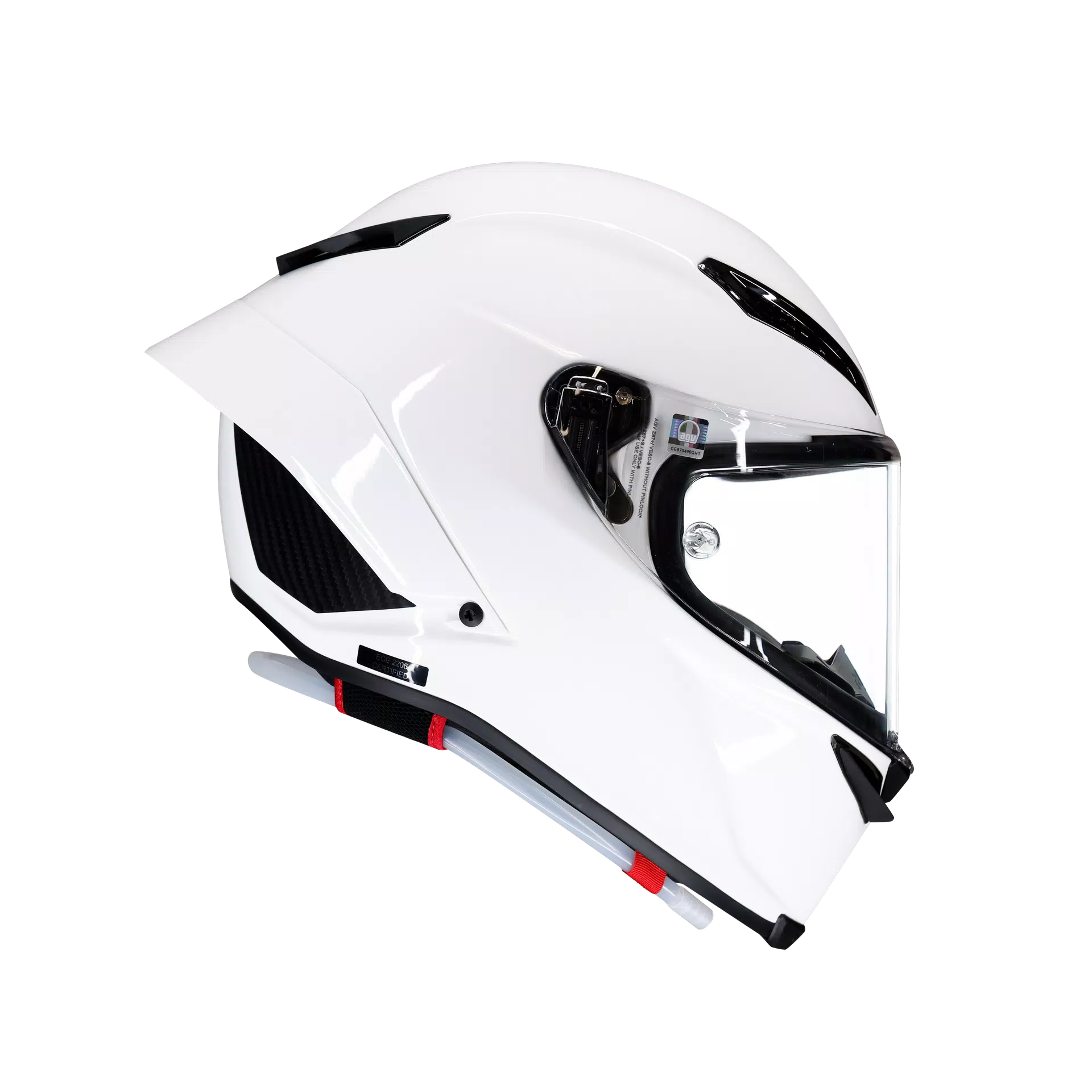 PISTA GP RR MONO WHITE - FULL-FACE MOTORCYCLE HELMET E2206 DOT