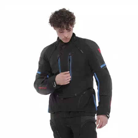SUPER ADVENTURE ABSØLUTESHELL™ - MEN MOTORCYCLE OFF-ROAD JACKET - BLACK/BLACK/BLUE - 5