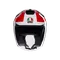IRIDES TOLOSA BLACK/GREY/RED - MOTORBIKE OPEN FACE HELMET E2206