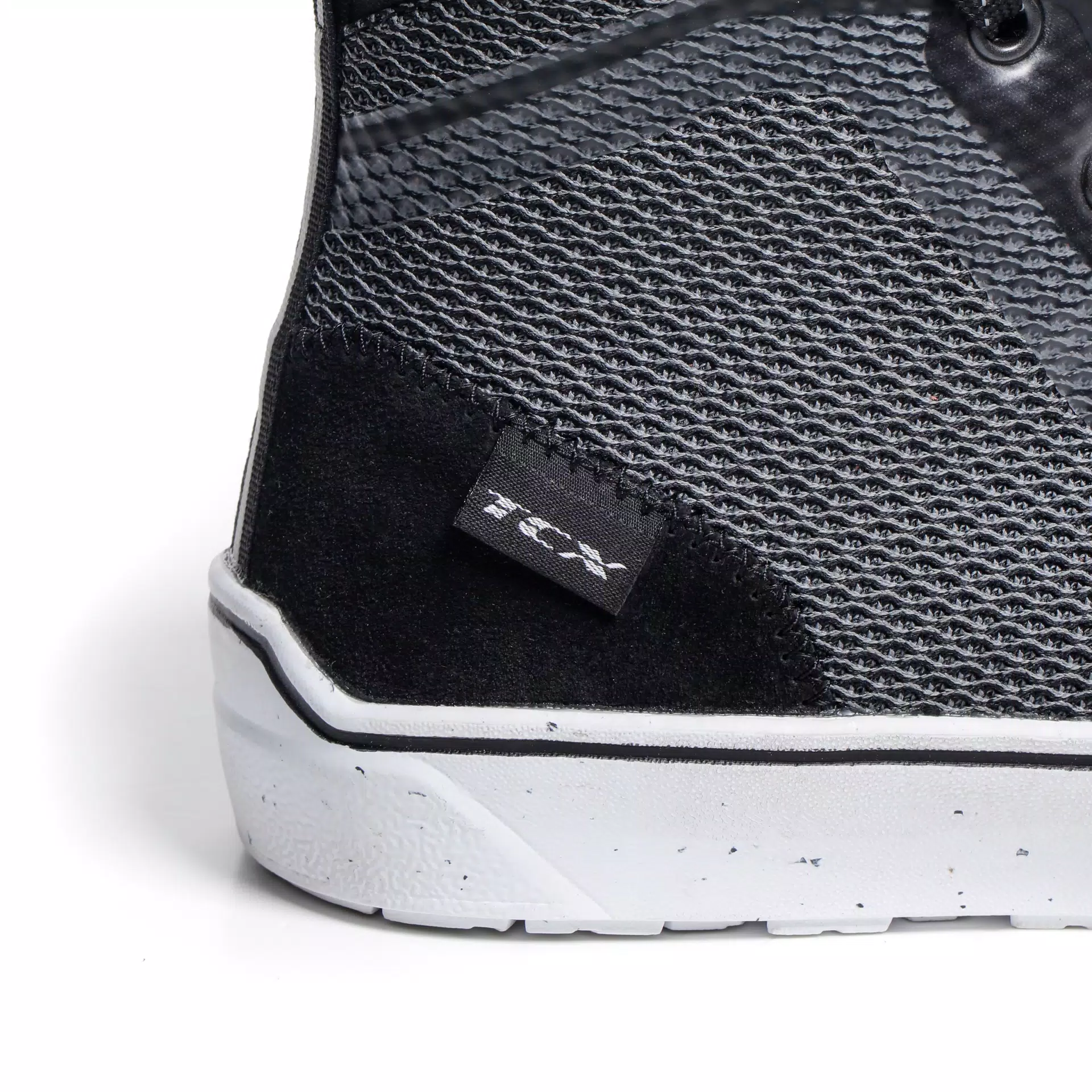 IKASU AIR WOMEN'S SUMMER MOTORCYCLE SHOES - BLACK/GREY/WHITE
