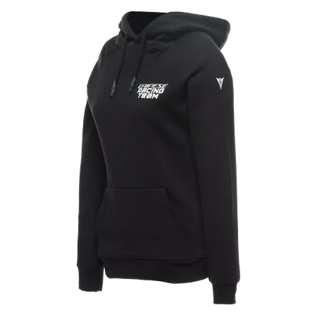 RACING - WOMEN'S HOODIE - BLACK/WHITE - 1