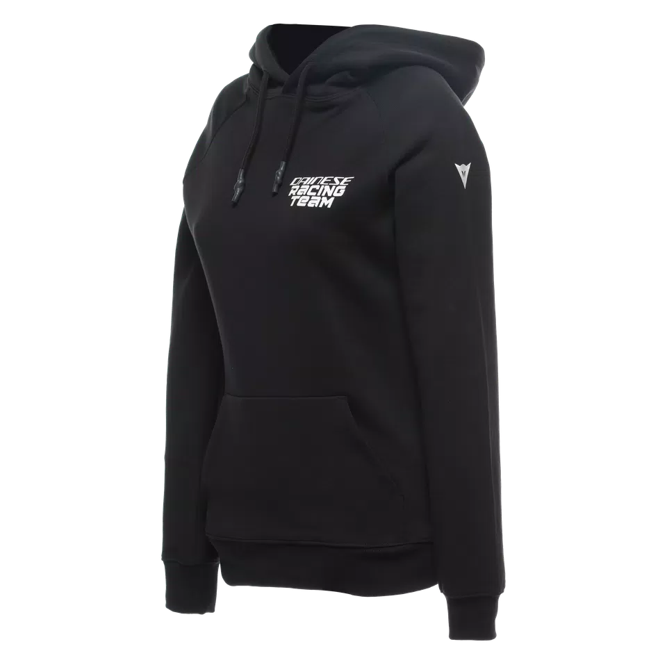 RACING - WOMEN'S HOODIE - BLACK/WHITE - 1