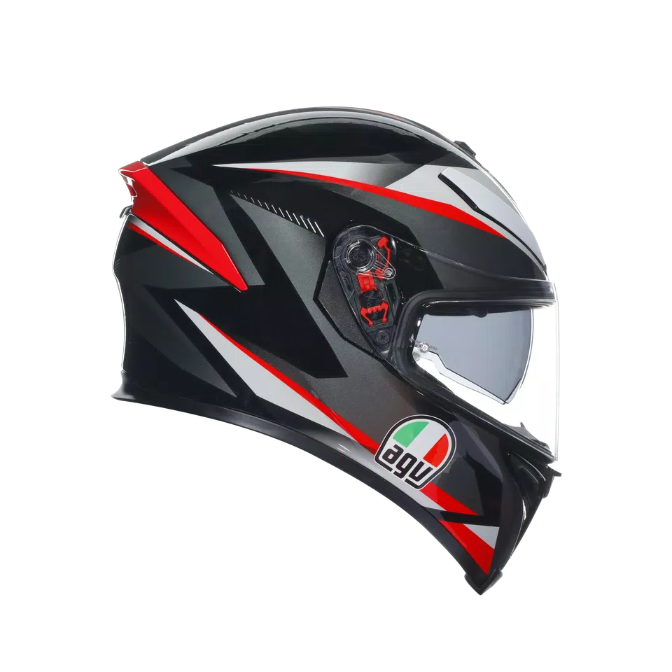 K5 S AGV DOT(ECE) MULTI MPLK - PLASMA BLACK/GREY/RED -  - 3