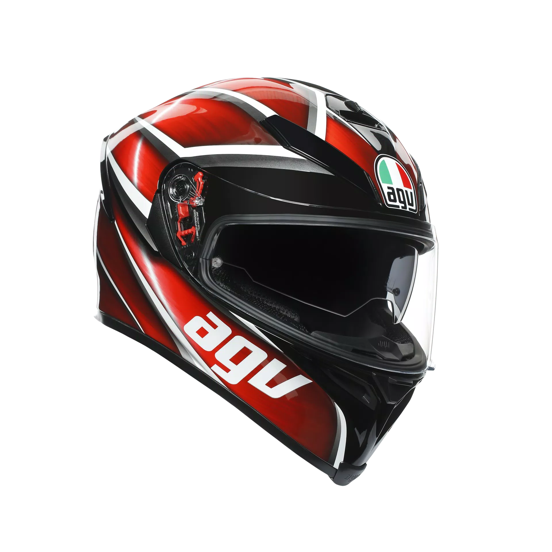 K5 S AGV E2205 MULTI MPLK - TEMPEST BLACK/RED