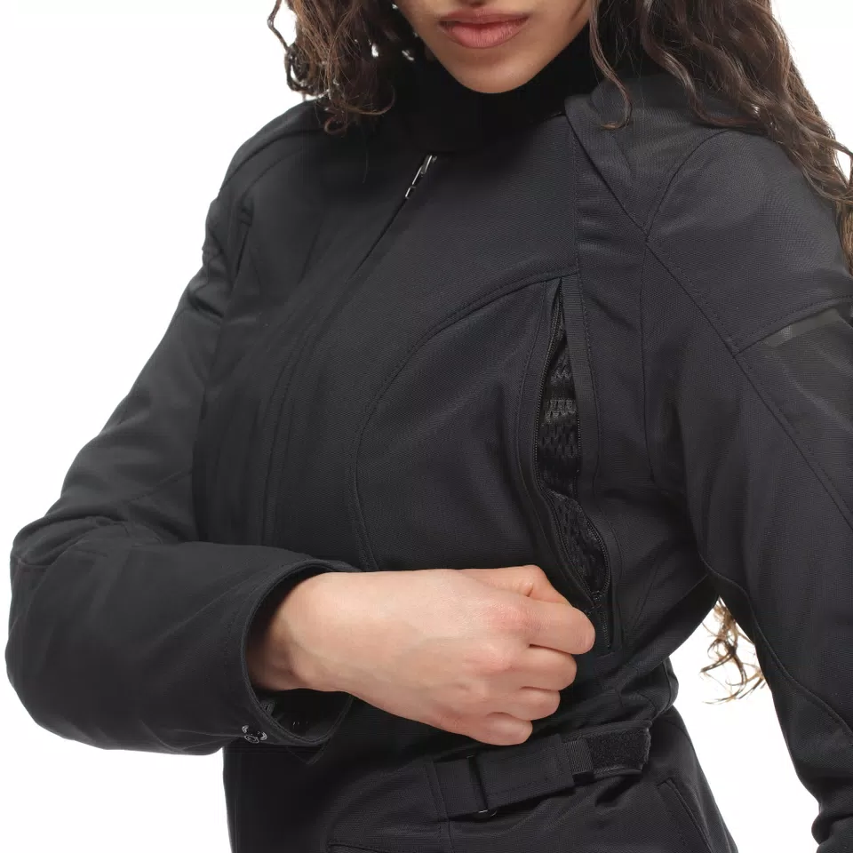 ARYA LADY TEX - WOMEN'S MOTORCYCLE JACKET IN FABRIC - BLACK/BLACK/BLACK - 7