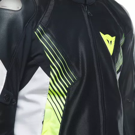 SUPER RIDER 2 ABSOLUTESHELL™ - MEN'S WATERPROOF MOTORCYCLE JACKET - BLACK/WHITE/FLUO-YELLOW - 5
