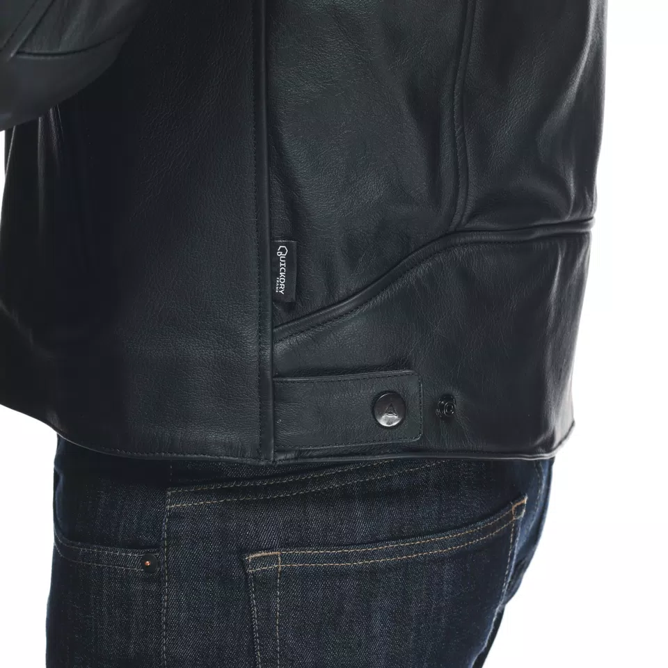 FULCRO - MEN'S MOTORCYCLE LEATHER JACKET - BLACK - 13
