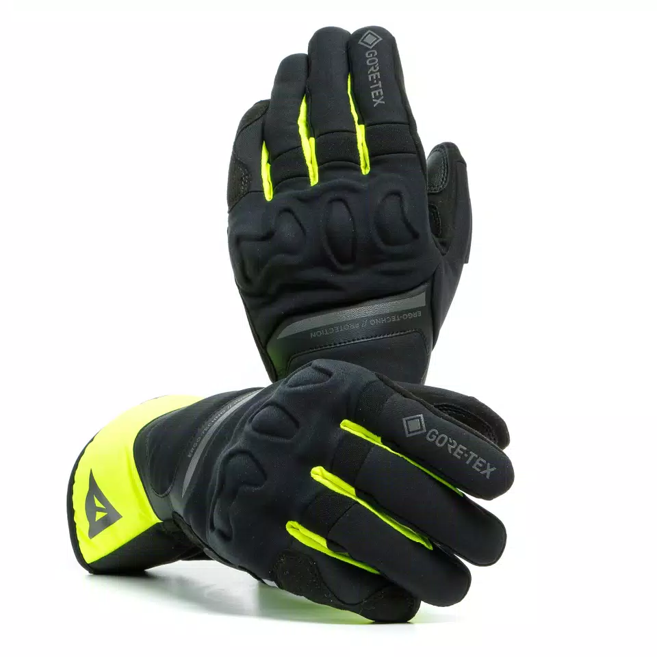 NEMBO GORE-TEX® GLOVES+GORE GRIP TECHNOLOGY - BLACK/FLUO-YELLOW - 10