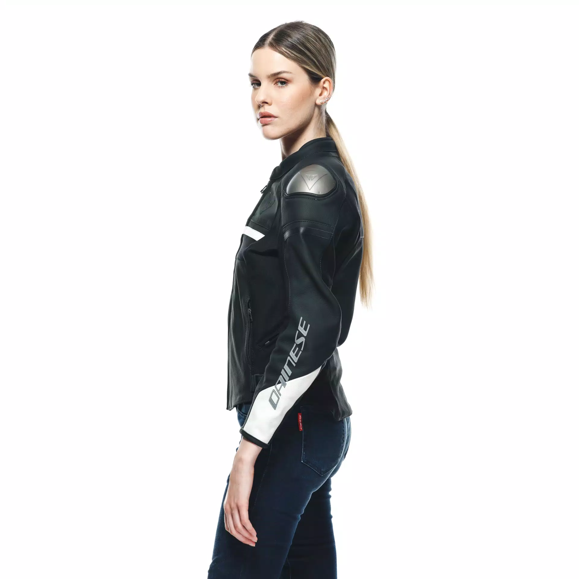 RAPIDA - WOMEN'S MOTORCYCLE LEATHER JACKET | BLACK-MATT RAPIDA - WOMEN'S MOTORCYCLE LEATHER JACKET | BLACK-MATT