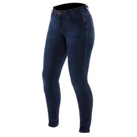 DENIM SKINNY - PANTALON MOTO FEMME - BLUE - 1