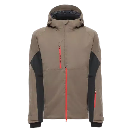 ETRA AEROSENSE-DRY - MEN'S SKI JACKET - BUNGEE BROWN/STRETCH LIMO - 1