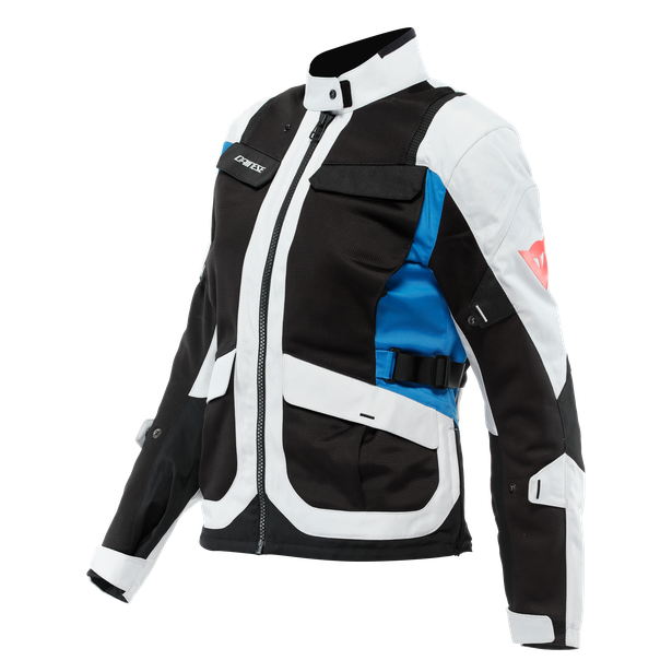 desert-tex-giacca-moto-touring-estiva-in-tessuto-donna-glacier-gray-black-performance-blue image number 0