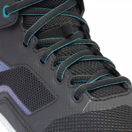 SUBURB AIR - DAMES MOTORFIETSSCHOENEN IN STOF VOOR DE ZOMER - BLACK/WHITE/HARBOR BLUE - 5