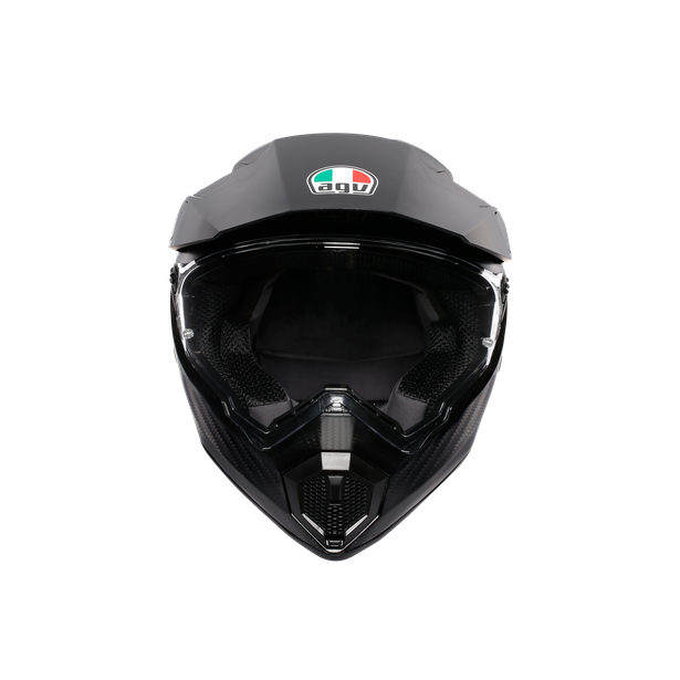 ax9-mono-matt-carbon-motorbike-full-face-helmet-e2206 image number 1