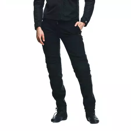 DRAKE 2 AIR - WOMEN'S SUMMER MOTORCYCLE PANTS IN FABRIC - BLACK/BLACK - 5
