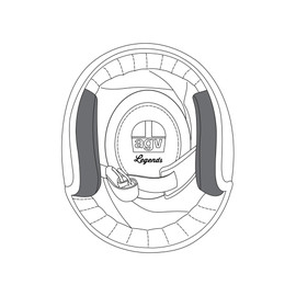 AGV CHEEK PADS X70 (L) - STANDARD BLACK - Cheek Pads