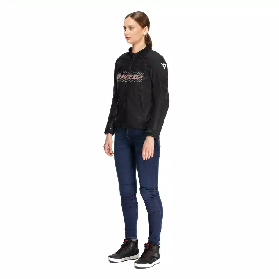 HEROSPHERE AIR - DAMES ZOMER MOTORFIETS JAS - BLACK/WHITE/PEACH - 3