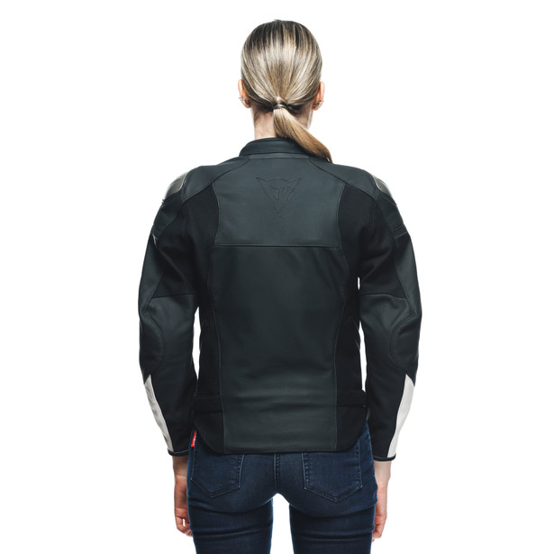 rapida-lady-leather-jacket-black-matt-black-matt-white image number 9