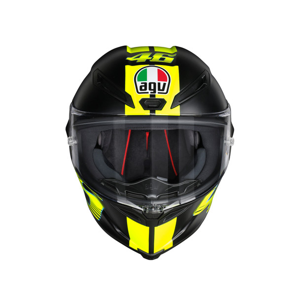 Motorcycle racing helmet: Corsa R E2205 Top - V46 Matt Black - AGV 