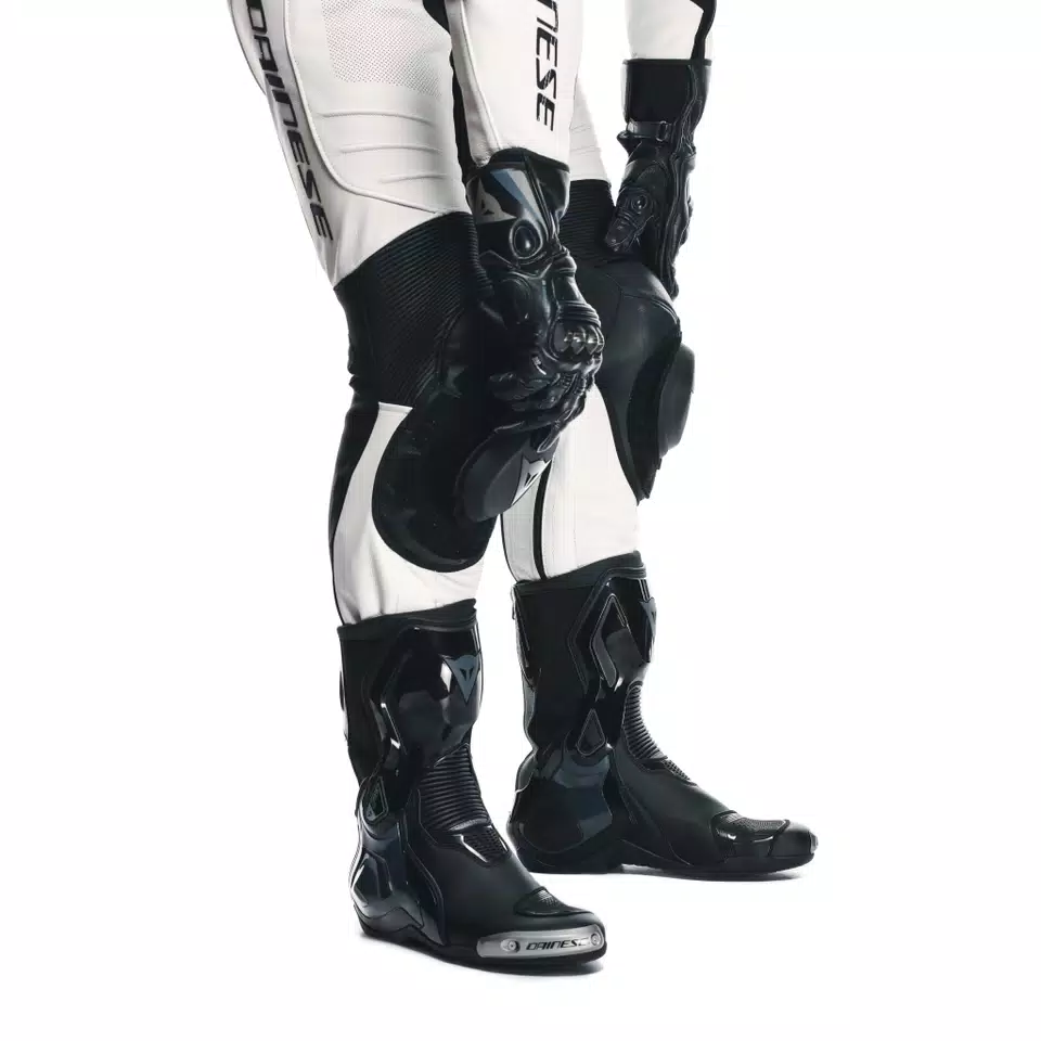 LAGUNA SECA 5 - ONE-PIECE LEATHER RACING SUIT - WHITE/BLACK - 15
