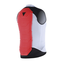 GILET MANIS 13 WHITE/RED-FLUO