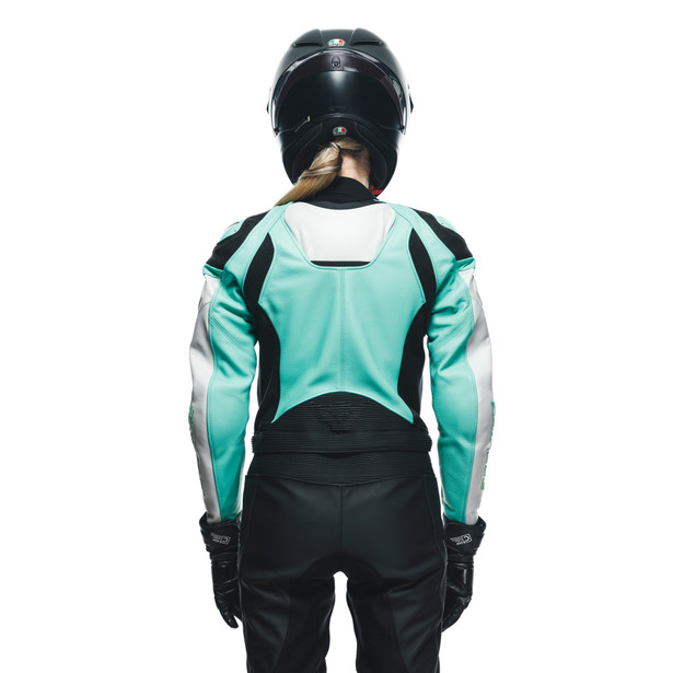 mirage-lady-leather-2pcs-suit-black-acqua-green-glacier-gray image number 13