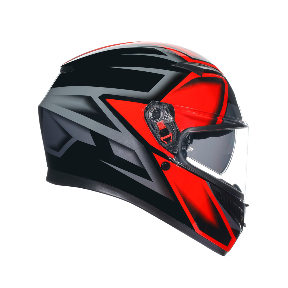 k3-compound-black-red-motorbike-full-face-helmet-e2206 image number 2