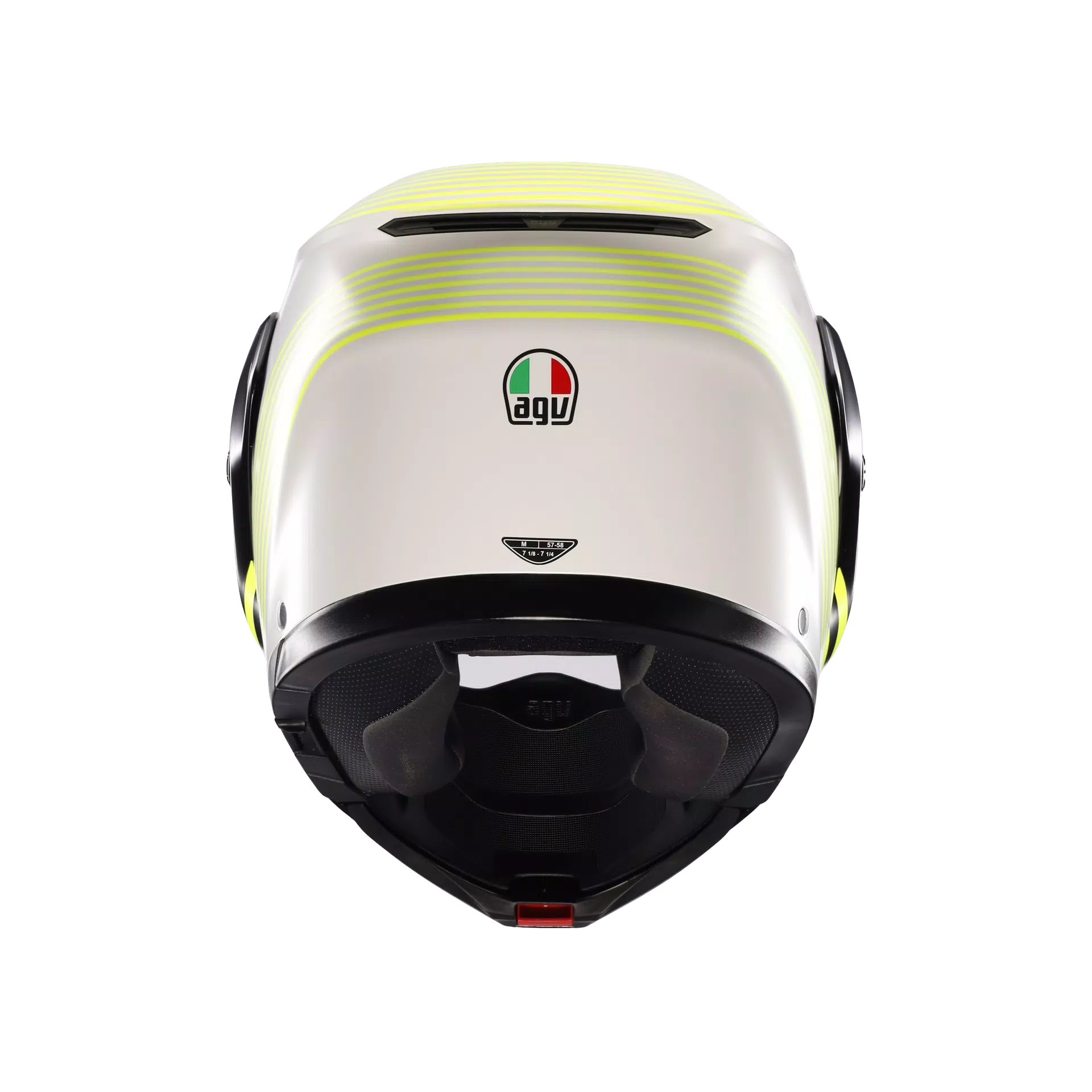 STREETMODULAR ISEO MATT WHITE/BLACK/YEL FLUO - MOTORBIKE FLIP UP HELMET E2206