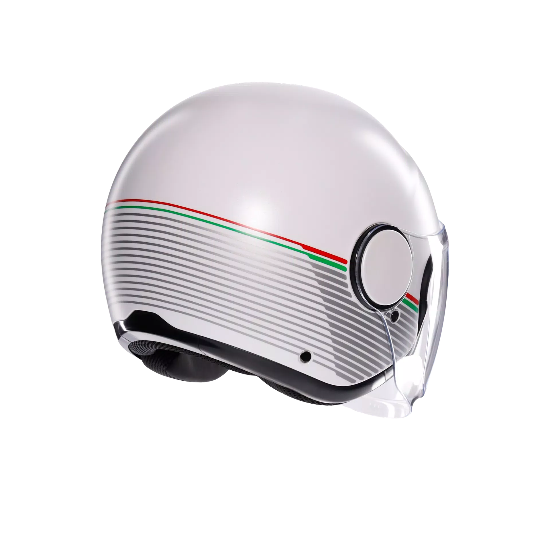 ETERES CAPOLIVERI MATT WHITE/ITALY - CASQUE MOTO JET E2206