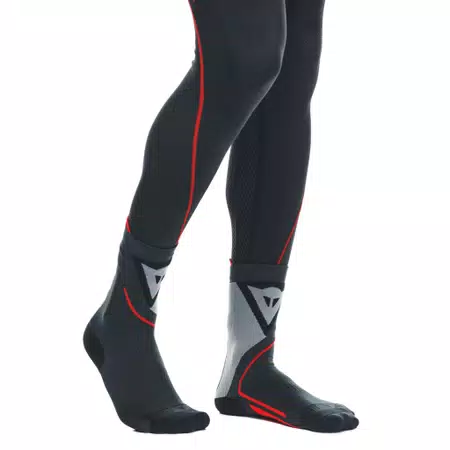 MOTORCYCLE THERMAL SOCKS - MID - BLACK/RED - 5