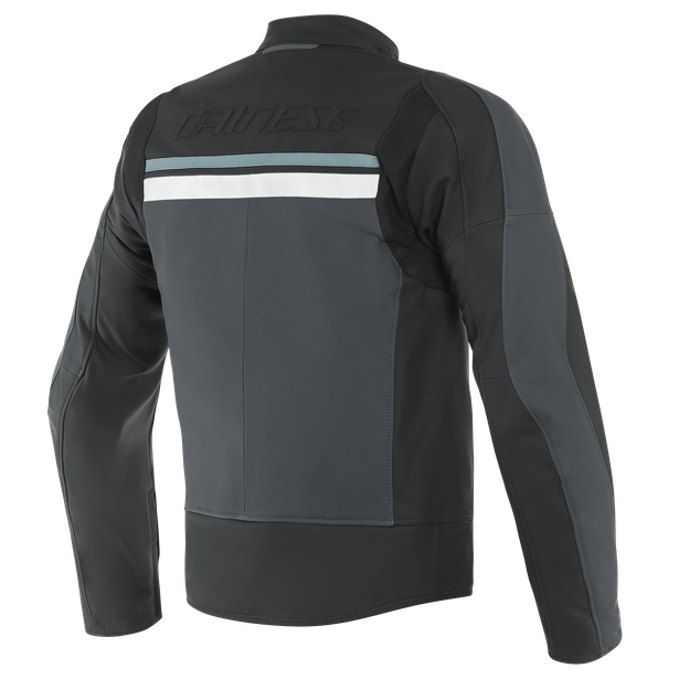 hf-3-giacca-moto-in-pelle-uomo-black-ebony-n-atlantic-glacier-gray image number 1