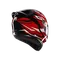 K1 S LION BLACK/RED/WHITE - MOTORBIKE FULL FACE HELMET DOT (E2206)