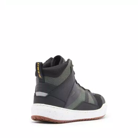 SUBURB AIR - MEN'S SUMMER MOTORCYCLE SHOES IN FABRIC - BLACK/WHITE/ARMY GREEN - 3