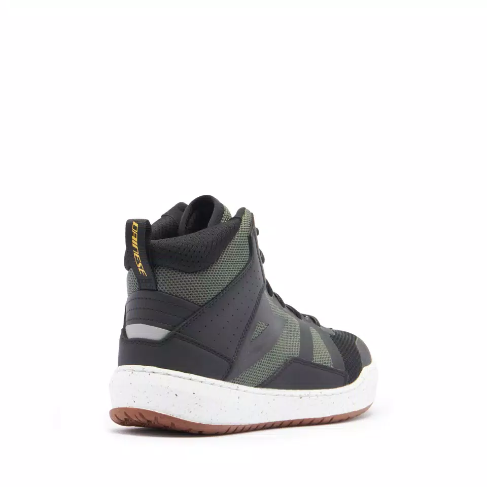 SUBURB AIR MEN S SUMMER MOTORCYCLE SHOES IN FABRIC BLACK WHITE ARMY GREEN Dainese
