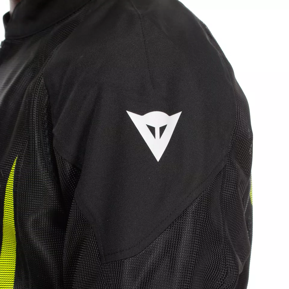 HEROSPHERE AIR TEX - MOTORFIETSJACK HEREN IN STOF - BLACK/WHITE/YELLOW-FLUO - 7