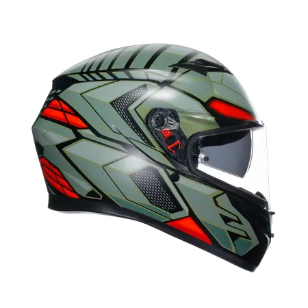 K3 DOT(E2206) - DECEPT MATT BLACK/GREEN/RED -  - 3