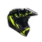 AX9 STEPPA CARBON/GREY/YELLOW FLUO - CASQUE MOTO INTÉGRAL E2206