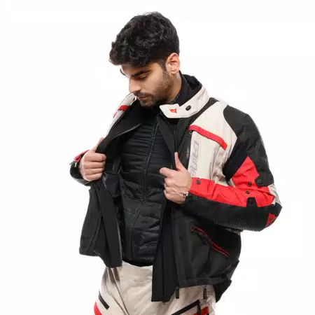 GULLFOSS&nbsp;D-DRY - MEN'S ALL SEASONS MOTORCYCLE JACKET - TIDAL FOAM/BLACK/RED - 7