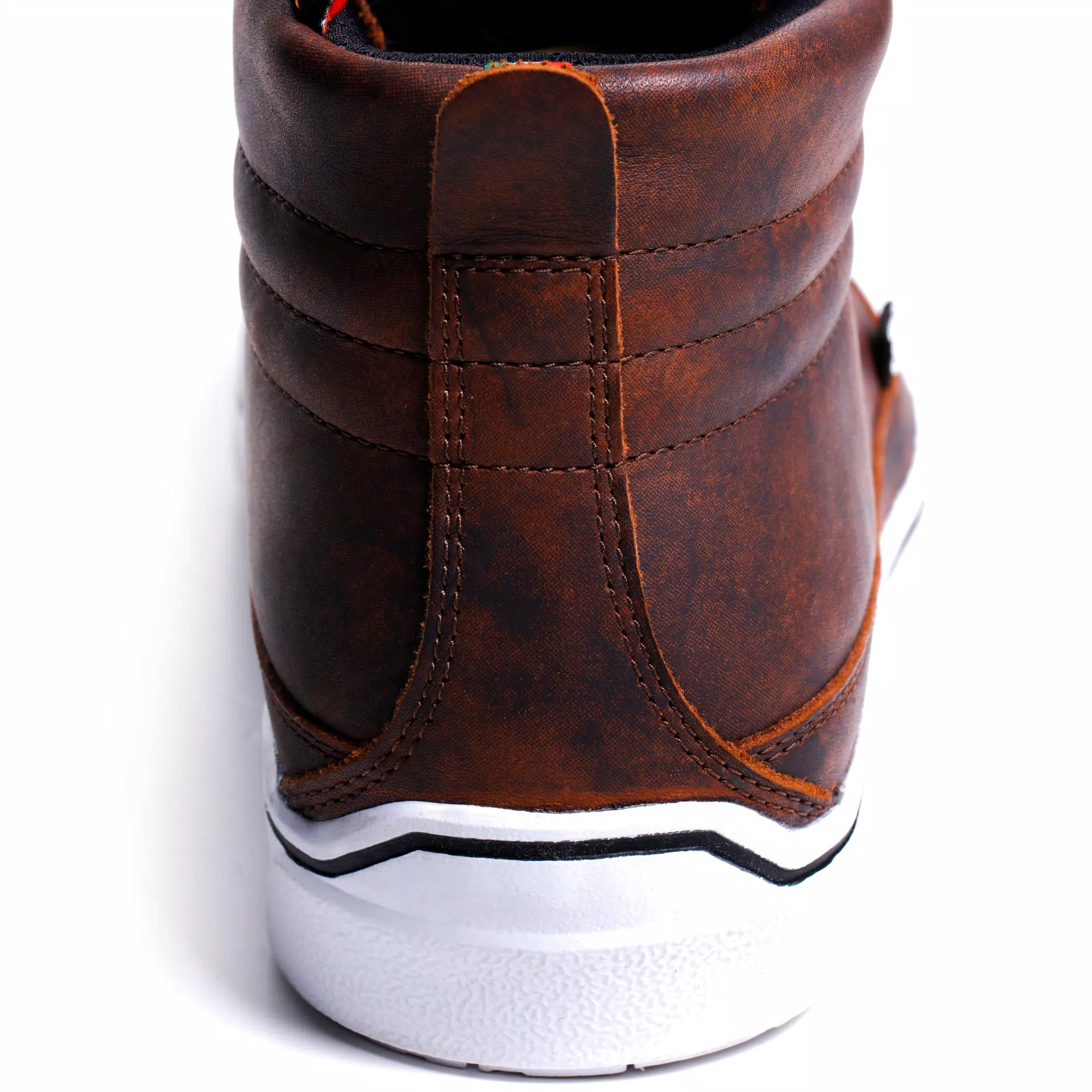 STREET 3 WP MEN'S WATERPROOF MOTORCYCLE SHOES - BROWN/WHITE