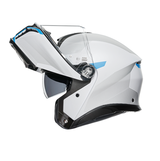 tourmodular-frequency-light-grey-blue-casco-moto-modulare-e2206 image number 8