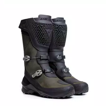 SEEKER GORE-TEX® - MEN'S WATERPROOF MOTORCYCLE TOURING BOOTS - BLACK/ARMY-GREEN - 1