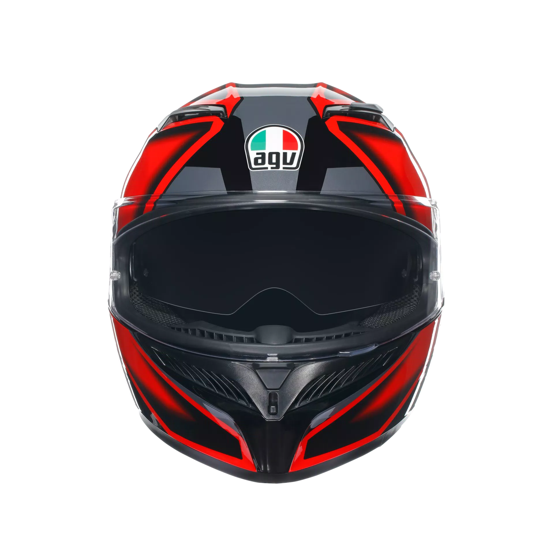 K3 COMPOUND BLACK/RED - MOTORBIKE FULL FACE HELMET E2206