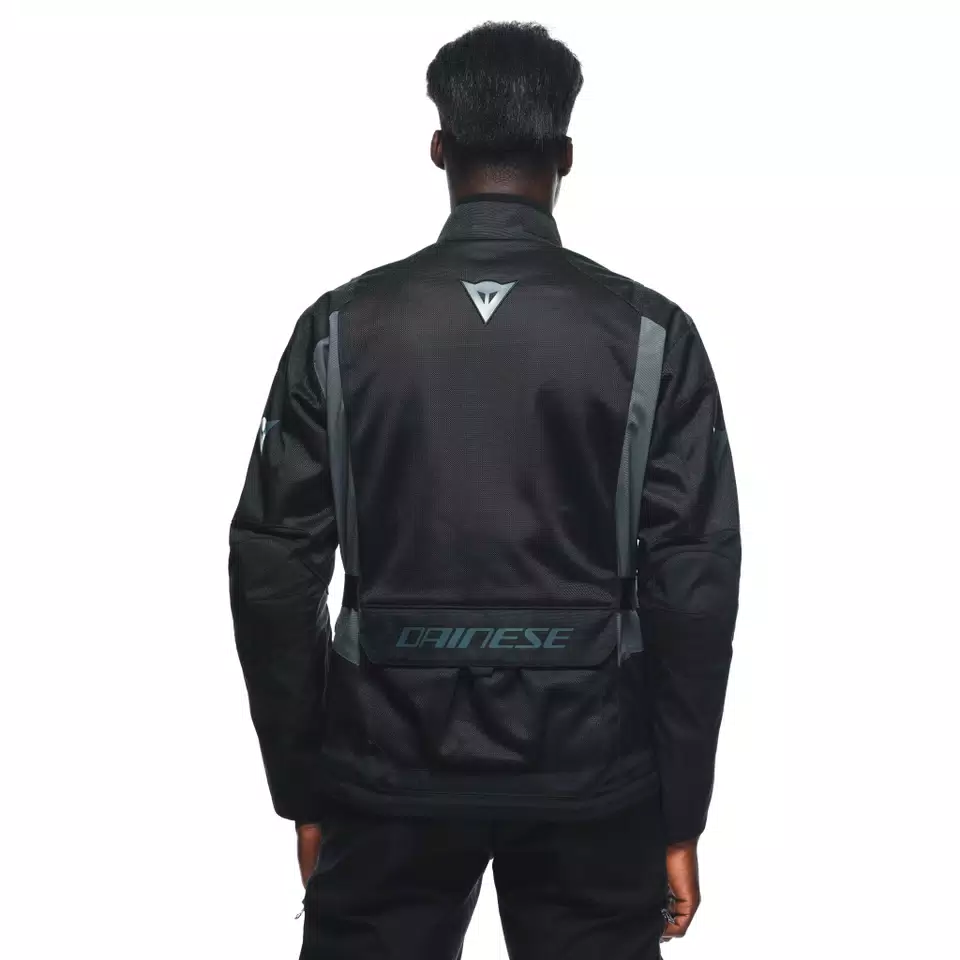 DESERT TEX - MEN'S TOURING SUMMER MOTORCYCLE JACKET IN FABRIC - BLACK/BLACK/EBONY - 7