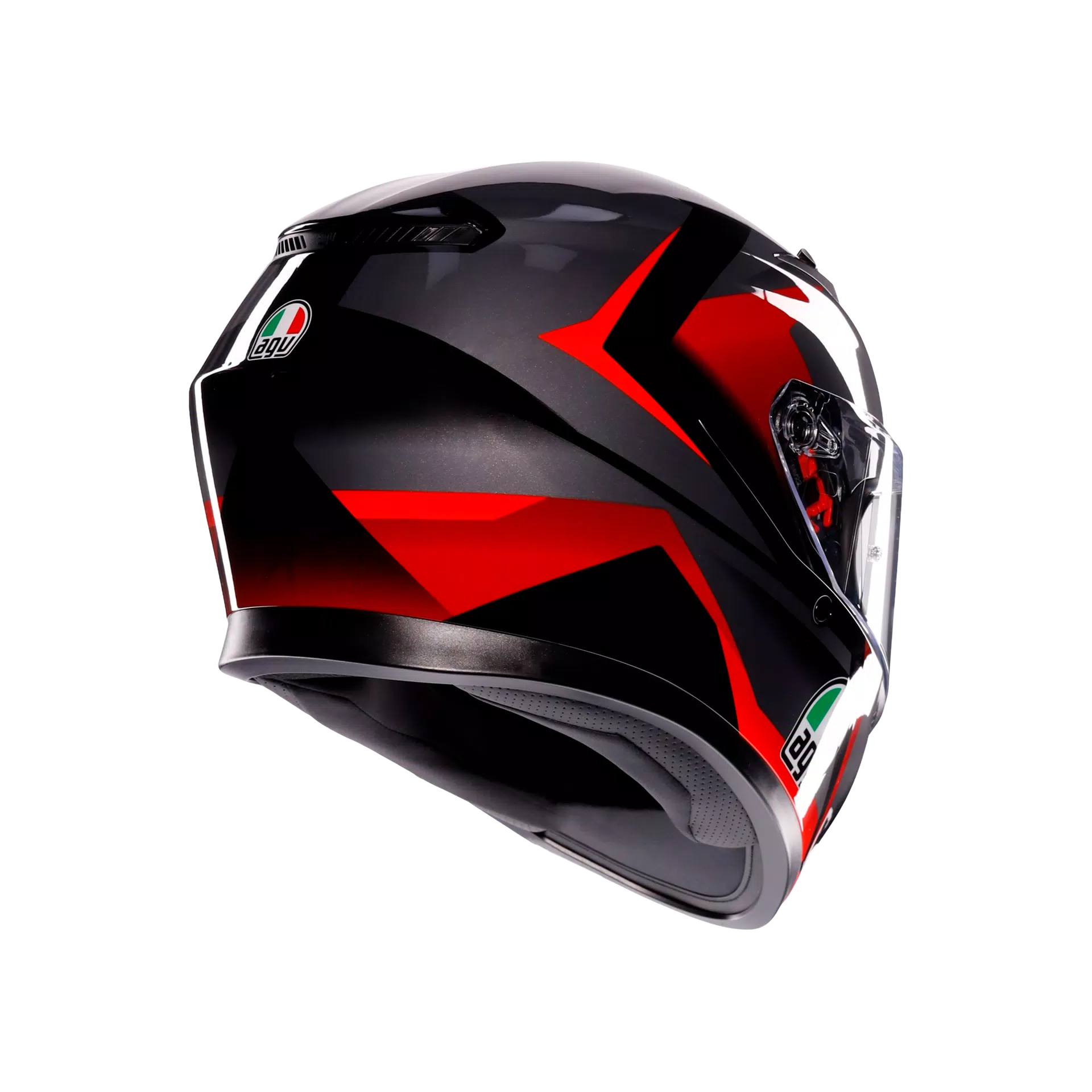 K3 STRIGA BLACK/GREY/RED - CASQUE MOTO INTÉGRAL E2206