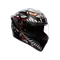 K1 S LYZARD MATT BLACK/GREY/RED - MOTORBIKE FULL FACE HELMET E2206
