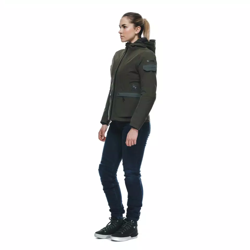 CENTRALE ABSØLUTESHELL™ PRO - WOMEN'S WATERPROOF MOTORCYCLE JACKET - GREEN - 4