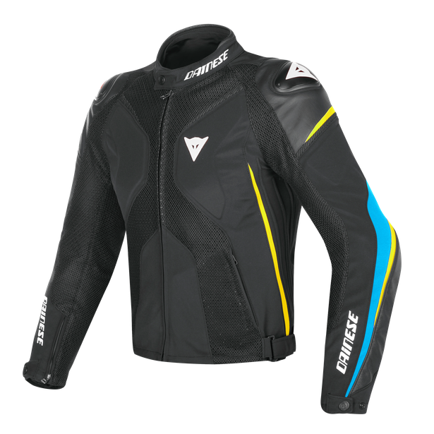 super-rider-d-dry-jacket-black-fire-blue-fluo-yellow image number 0